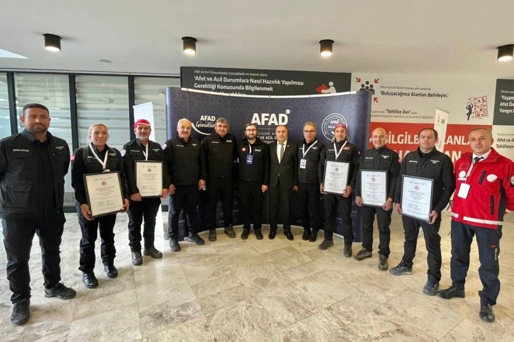 Malatya İl Milli Eğitim Müdürlüğü Arama Kurtarma Ekibi akreditasyon belgesini aldı