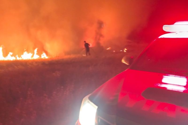 Malatya'da korkutan arazi yangını