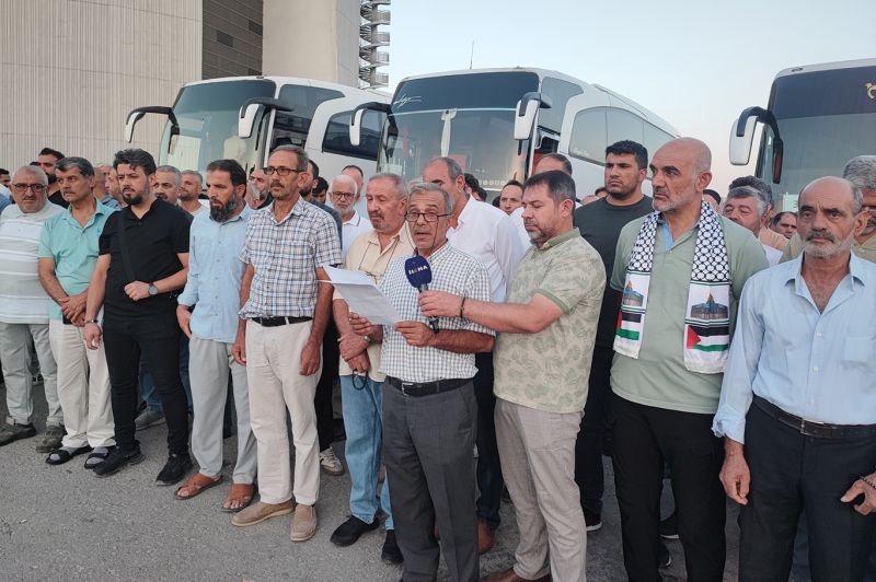 Malatyalılar, "Gazze'ye İnsani Koridor" yürüyüşüne katılmak için yola çıktı