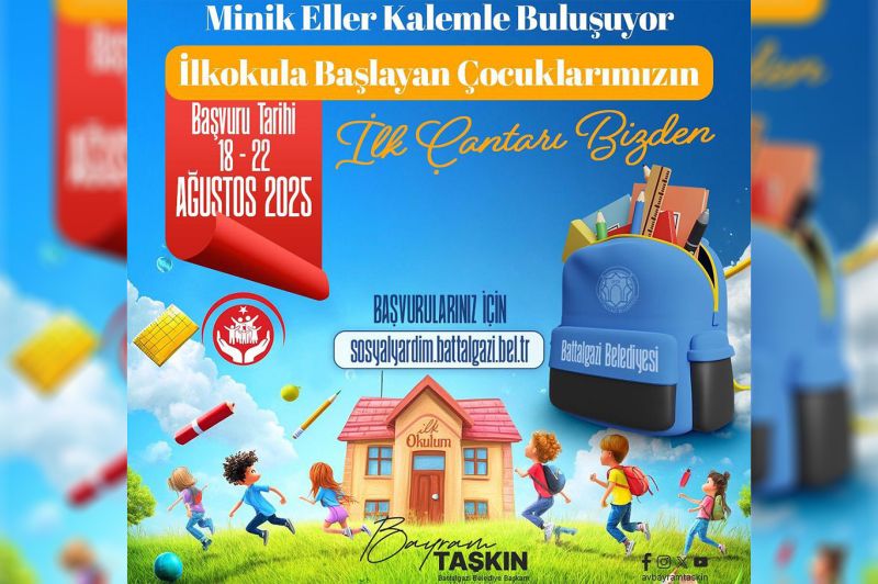 Battalgazi Belediyesi'nden ihtiyaç sahibi öğrencilere kırtasiye desteği