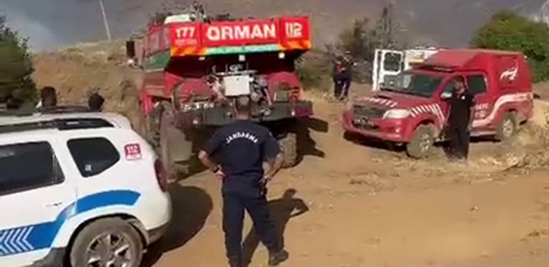 Başkan Er "Yaklaşık 100 hektarlık alan yangından etkilendi"