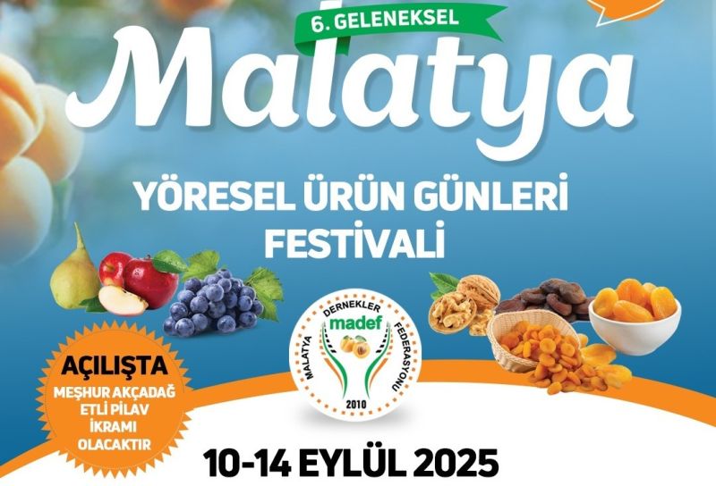 Malatya yöresel ürün günleri festivali başlıyor