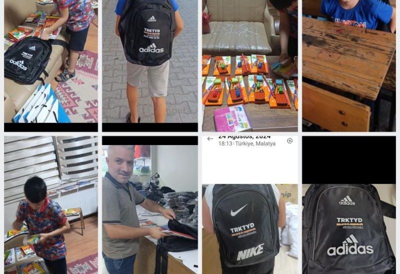 TRKTYD Malatya Şubesi 3 Bin Öğrenciye Kırtasiye Desteği Sağladı