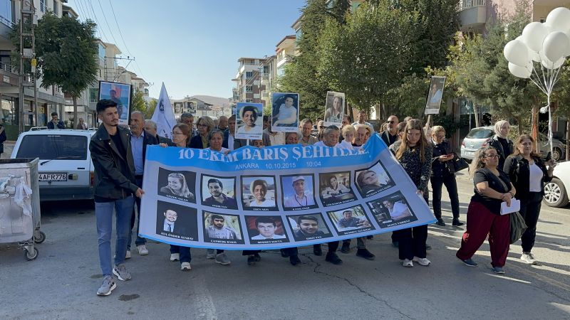 Malatya’da 10 Ekim Ankara Garı Saldırısında Hayatını Kaybedenler Anıldı