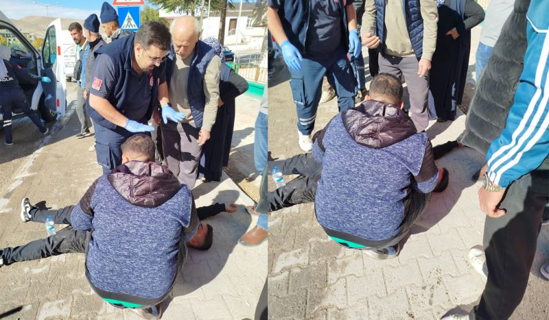 Darende’de Motosikletle Otomobil Çarpıştı: 1 Yaralı