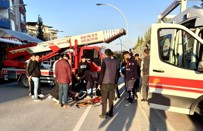 Battalgazi’de Vinç-Motosiklet Çarpıştı: 1 Yaralı