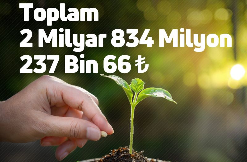Çiftçilere 2 Milyar 834 Milyon Lira Destekleme Ödemesi