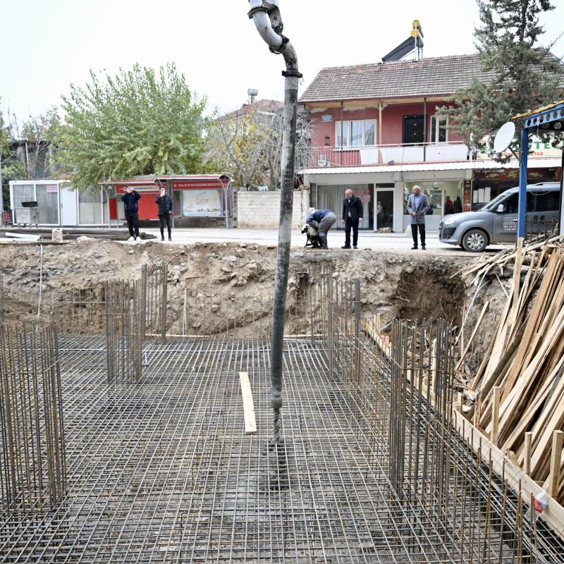 Dilek Merkez Camii’nin Temeli Dualarla Atıldı