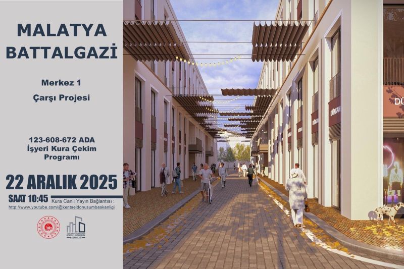 Battalgazi’de İş Yeri Ve Konutlar İçin Kura Çekimi Yapılacak