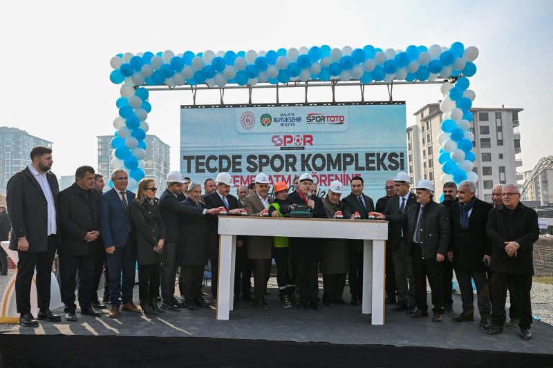 Tecde Spor Kompleksi’nin Temel Atma Töreni Yapıldı