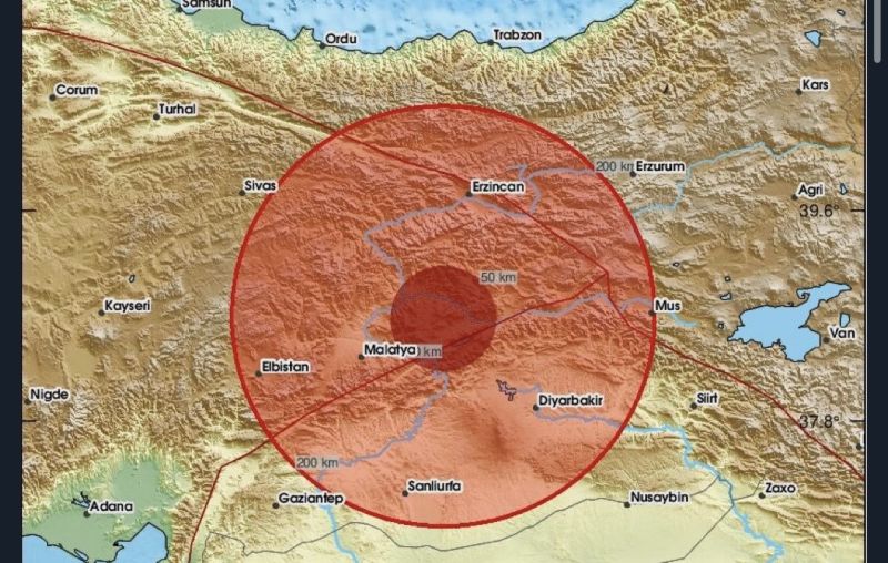 Elazığ Baskil Merkezli Deprem Malatya’da Hissedildi