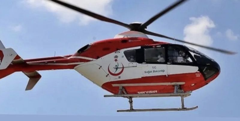 Kalp Krizi Geçiren Hasta Helikopter Ambulansla Malatya’ya Sevk Edildi