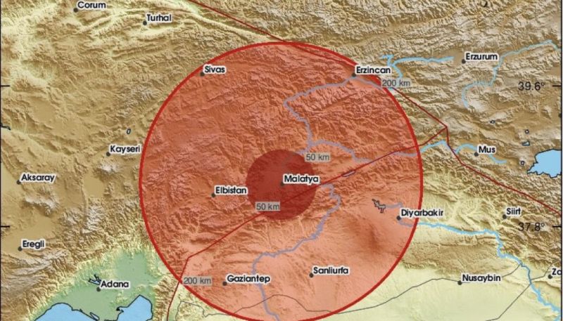 Malatya’da 3.6 Büyüklüğünde Deprem