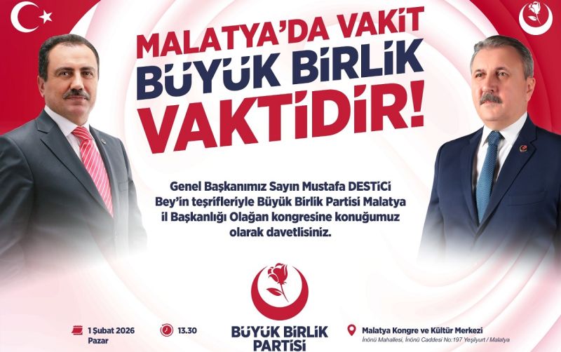 Destici 1 Şubat’ta Malatya’da! Malatya’ya Ayrı Bir Değer