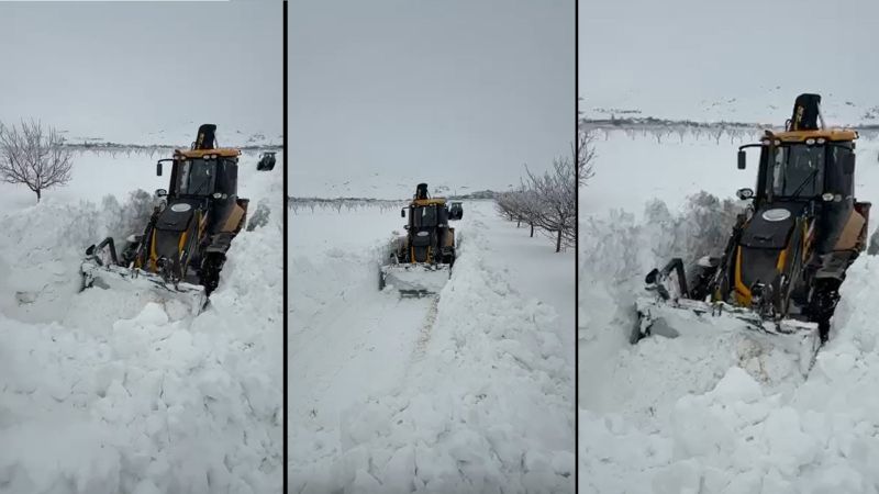 Darende'de Karla Mücadele Aralıksız Sürüyor