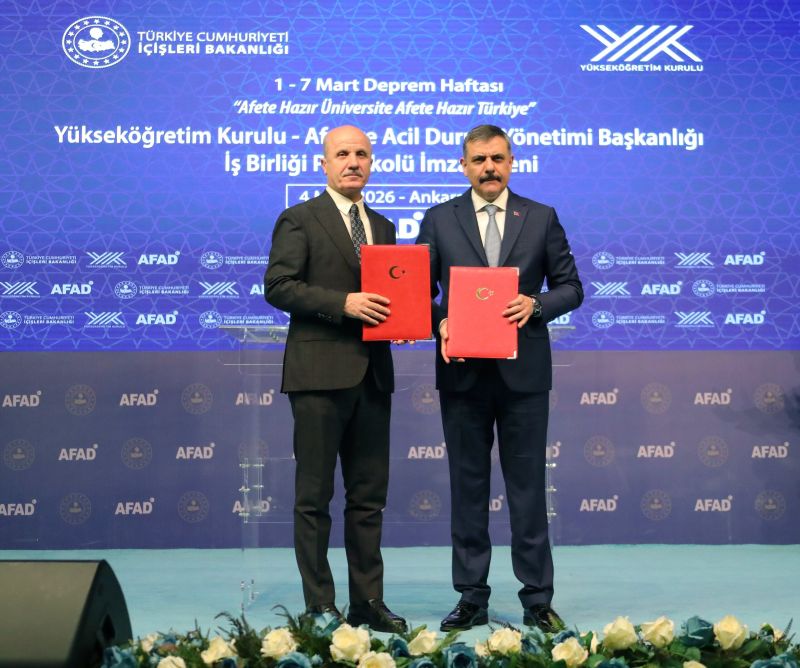 YÖK ile AFAD Arasında “Afete Hazır Üniversite” Protokolü İmzalandı