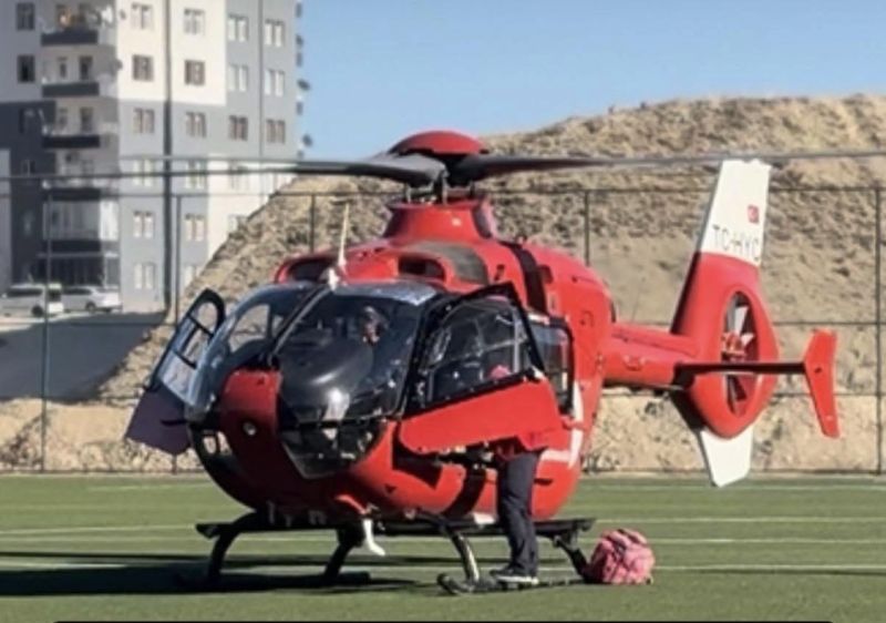Darende’de Kalp Hastası Hava Ambulansıyla Malatya’ya Sevk Edildi