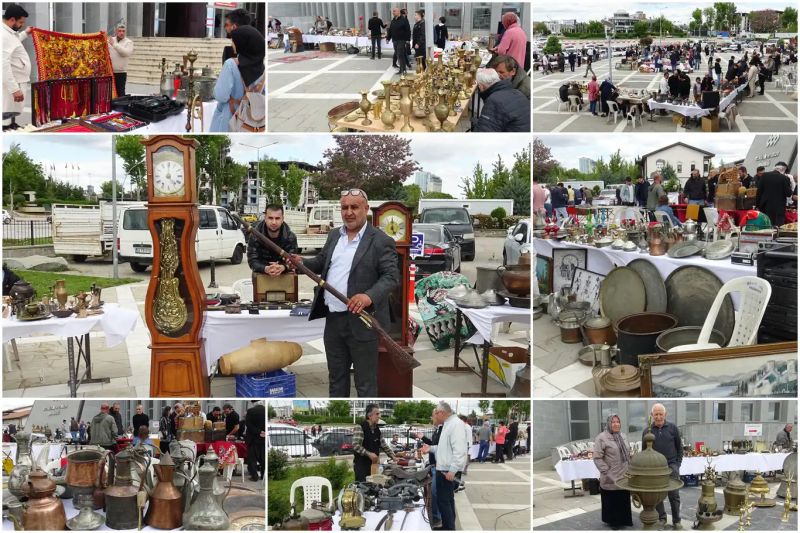 Malatya'da Binlerce Tarihi Eserin Yer Aldığı Antika Sergisine Yoğun İlgi
