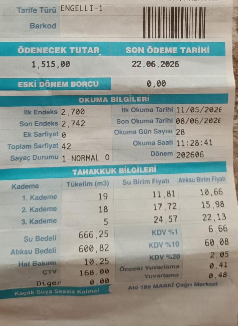 Özalper Mahallesi Sakinlerinden Yüksek Su Faturalarına Tepki