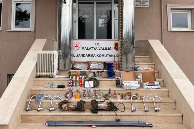Malatya'da Bir Şantiyeden İnşaat Malzemesi Çalan Şahıs Yakalandı