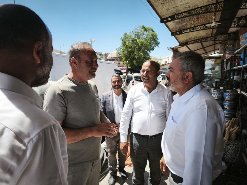 HÜDA PAR Heyeti Akçadağ’da Esnafın Nabzını Tuttu