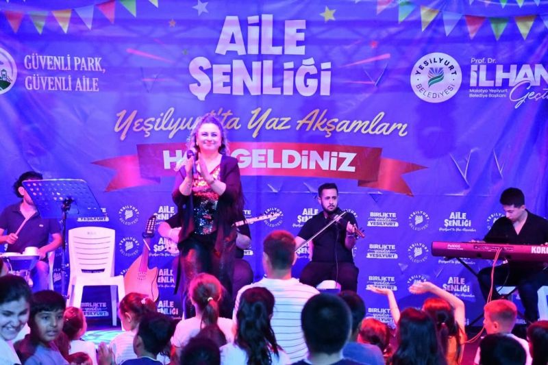 Yeşilyurt’ta Yaz Akşamları Aile Şenliğiyle Başladı