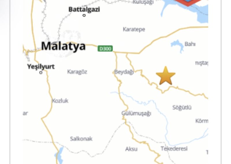 Battalgazi’de 4.0 Büyüklüğünde Deprem