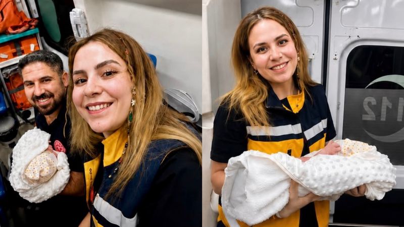 Kubbe Dağı’nda Ambulans İçinde Doğum Sevinci