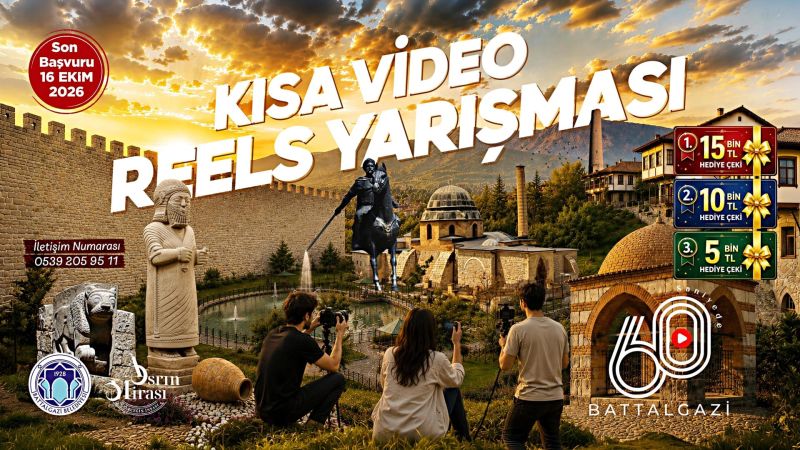 Battalgazi Belediyesinden "60 Saniyede Battalgazi" Kısa Video Yarışması