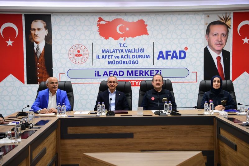 AFAD Koordinasyon Toplantısında Malatya’nın Yeniden İnşa Süreci Değerlendirildi