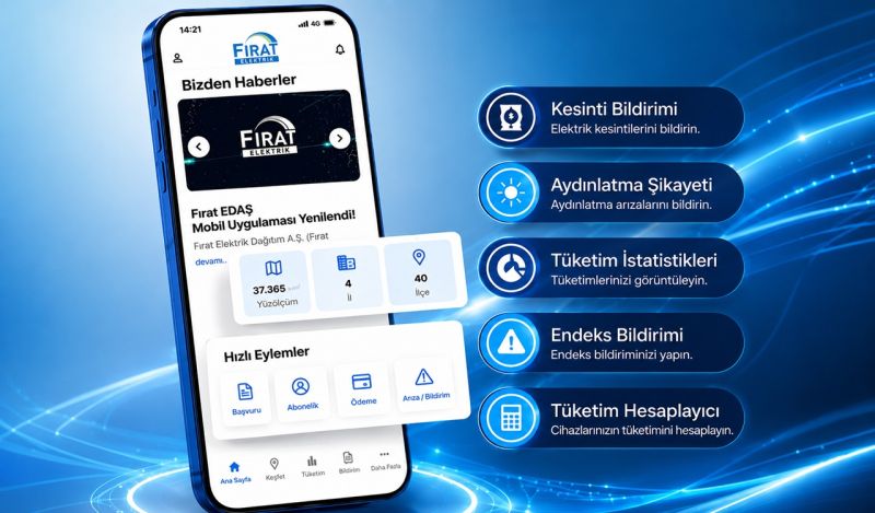 Fırat EDAŞ Mobil Uygulaması Yenilendi