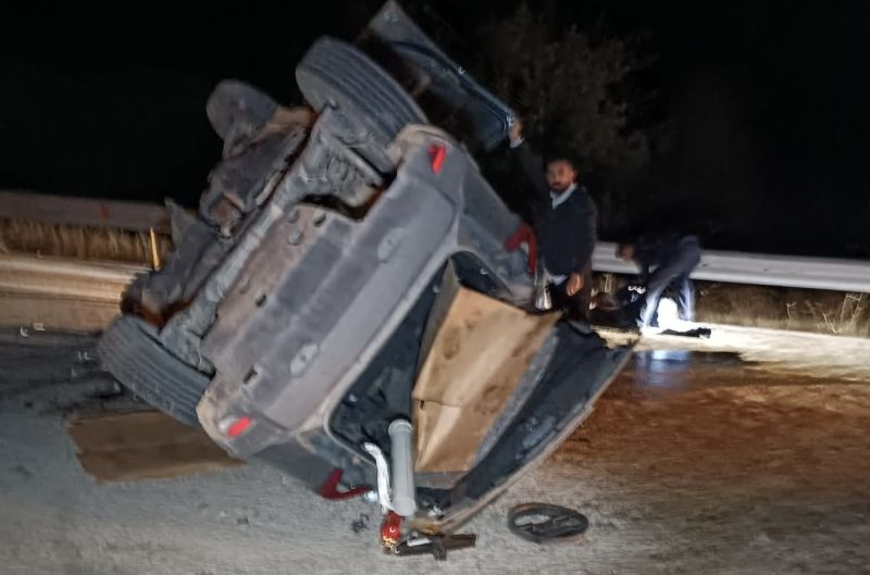 Hekimhan-Malatya Yolunda Cip Beton Mikserine Çarptı: 3 Yaralı