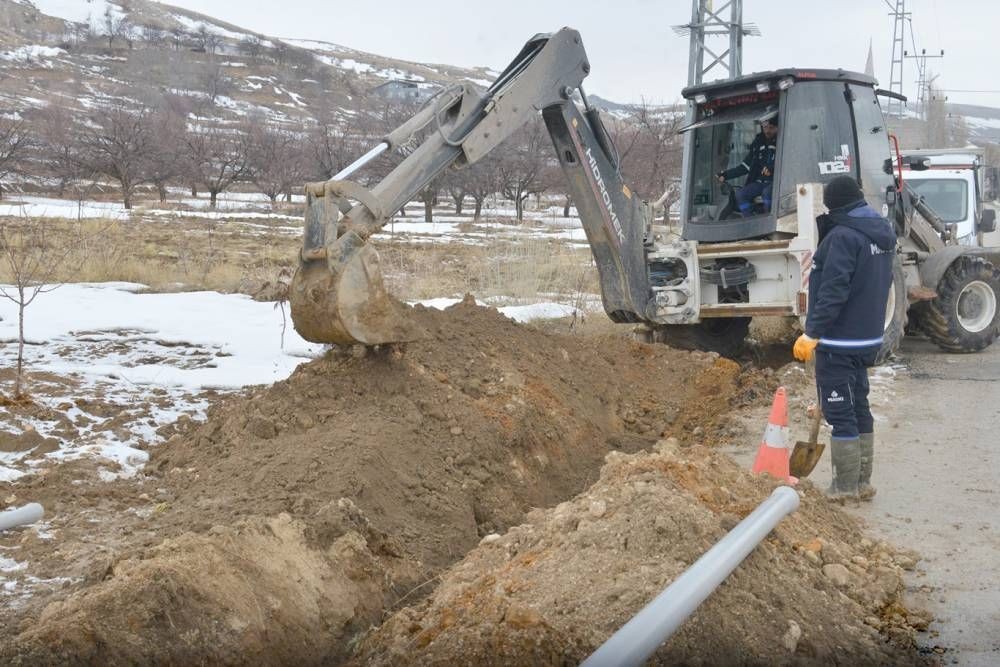 Malatya'da bir mahallenin altyapısı Yenileniyor