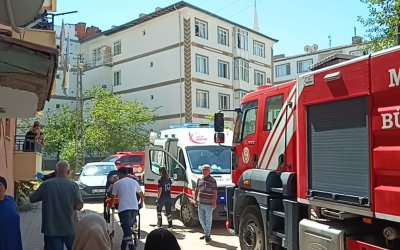 Apartman dairesinde yangın