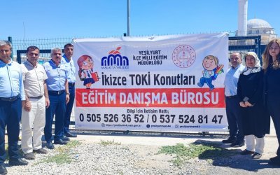 İkizce deprem konutları alanında "Eğitim Danışma Bürosu" açıldı