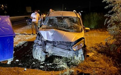 Doğanşehir’de hafif ticari araç ile tır çarpıştı: 2 yaralı