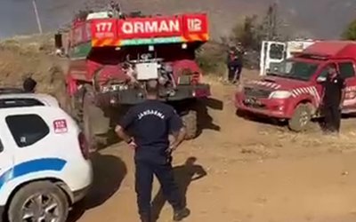 Başkan Er "Yaklaşık 100 hektarlık alan yangından etkilendi"