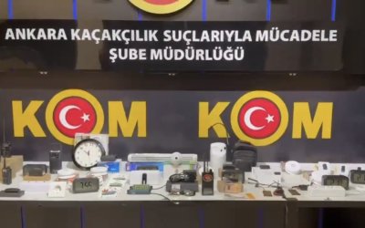 İnternetten Satışı Yapılan Dinleme ve Görüntü Alma Cihazları Ele Geçirildi