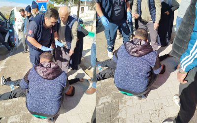 Darende’de Motosikletle Otomobil Çarpıştı: 1 Yaralı