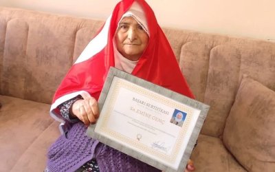 Doğanşehir’de 88 Yaşında Okuma Yazma Öğrendi