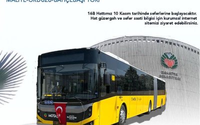 MOTAŞ, Bahçebaşı TOKİ ve Orduzu’ya Yeni Hat Hizmeti Başlatıyor