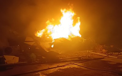 Malatya’da TOKİ Şantiyesinde Yangın Korkuttu