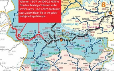 Gürün–Darende–Malatya Yolu Ulaşıma Açıldı