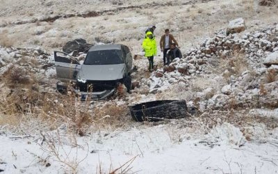 Doğanşehir’de Kar Yağışı Kazaya Neden Oldu: 1 Yaralı