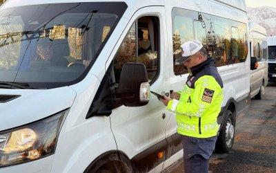 Doğanşehir’de Kış Lastiği Denetimi Yapıldı