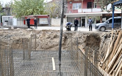 Dilek Merkez Camii’nin Temeli Dualarla Atıldı