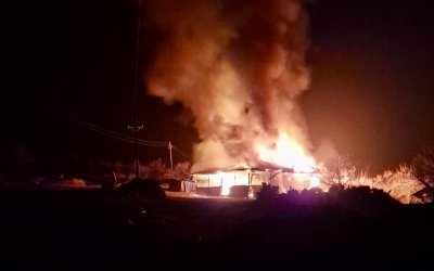 Hekimhan Kurşunlu’da Ev Yangını