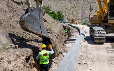 Malatya'da 38 kilometrelik isale hattı çalışması