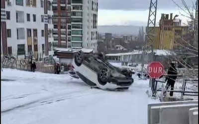Malatya’da kar sonrası buzlanma kazaları şehir genelini felç etti