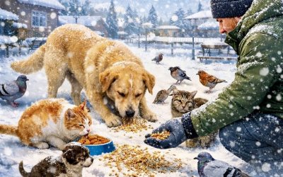 İHH’dan Anlamlı Çağrı: “Herkes Sokağına Bir Kap Yem Koysun”